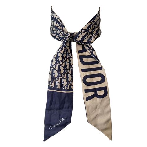 foulard dior bleu|Dior silk scarf.